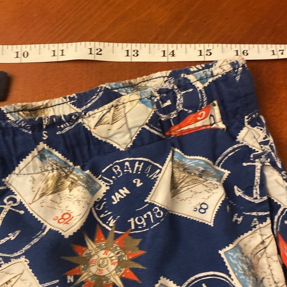 Chaps Men’s Cotton Shorts Navy Compass Stamps - Picture 5 of 7